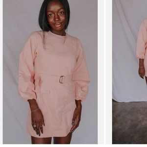 Mink pink emery belted dress size small NWT never worn